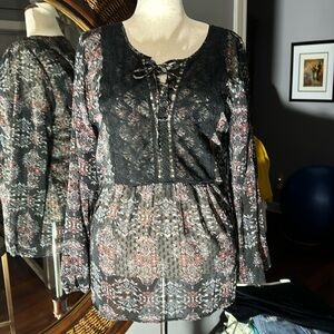 Maurices Sheer Floral Top